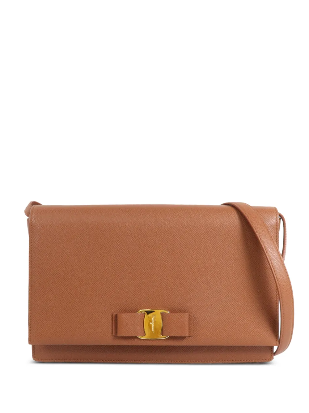 Ferragamo Pre-Owned Vara-bow shoulder bag - Marrone
