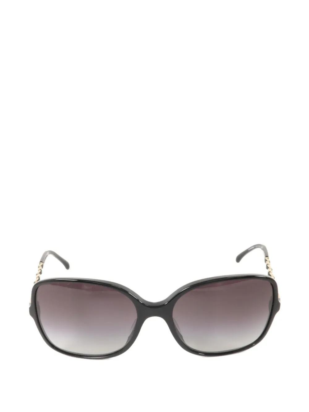 CHANEL Pre-Owned CC chain-link sunglasses - Schwarz
