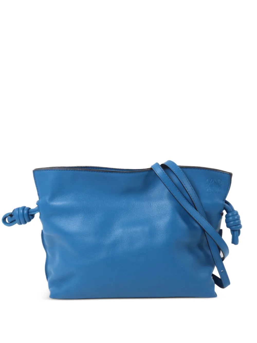 Loewe Pre-Owned mini Flamenco leather clutch bag - Blau