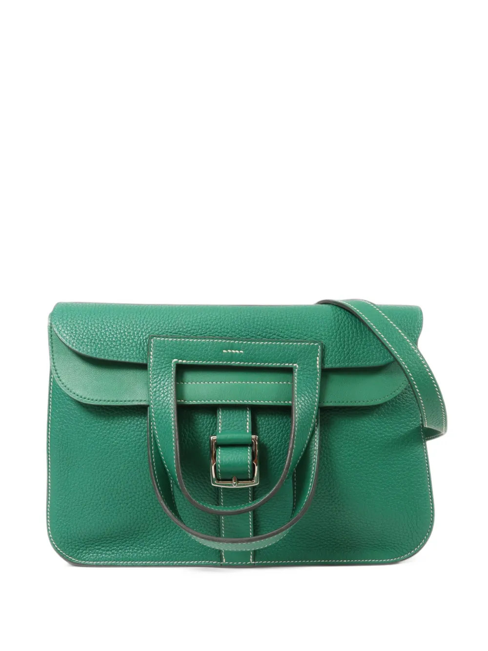 Hermès Pre-Owned 2018 31 Halzan leather tote bag - Grün