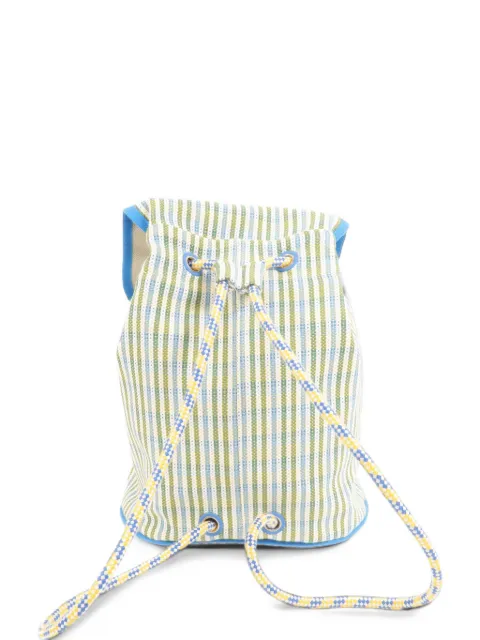 Hermès Pre-Owned Nattes striped canvas backpack