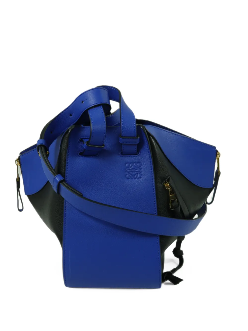 Loewe Pre-Owned small Hammock leather tote bag - Blau
