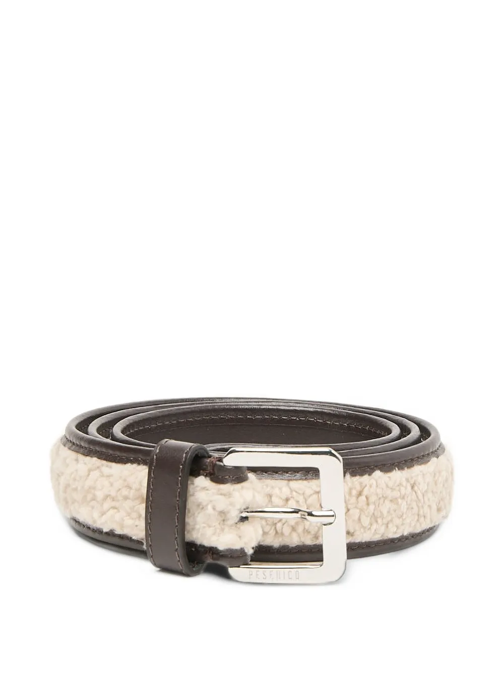 Peserico faux-fur leather belt Bruin