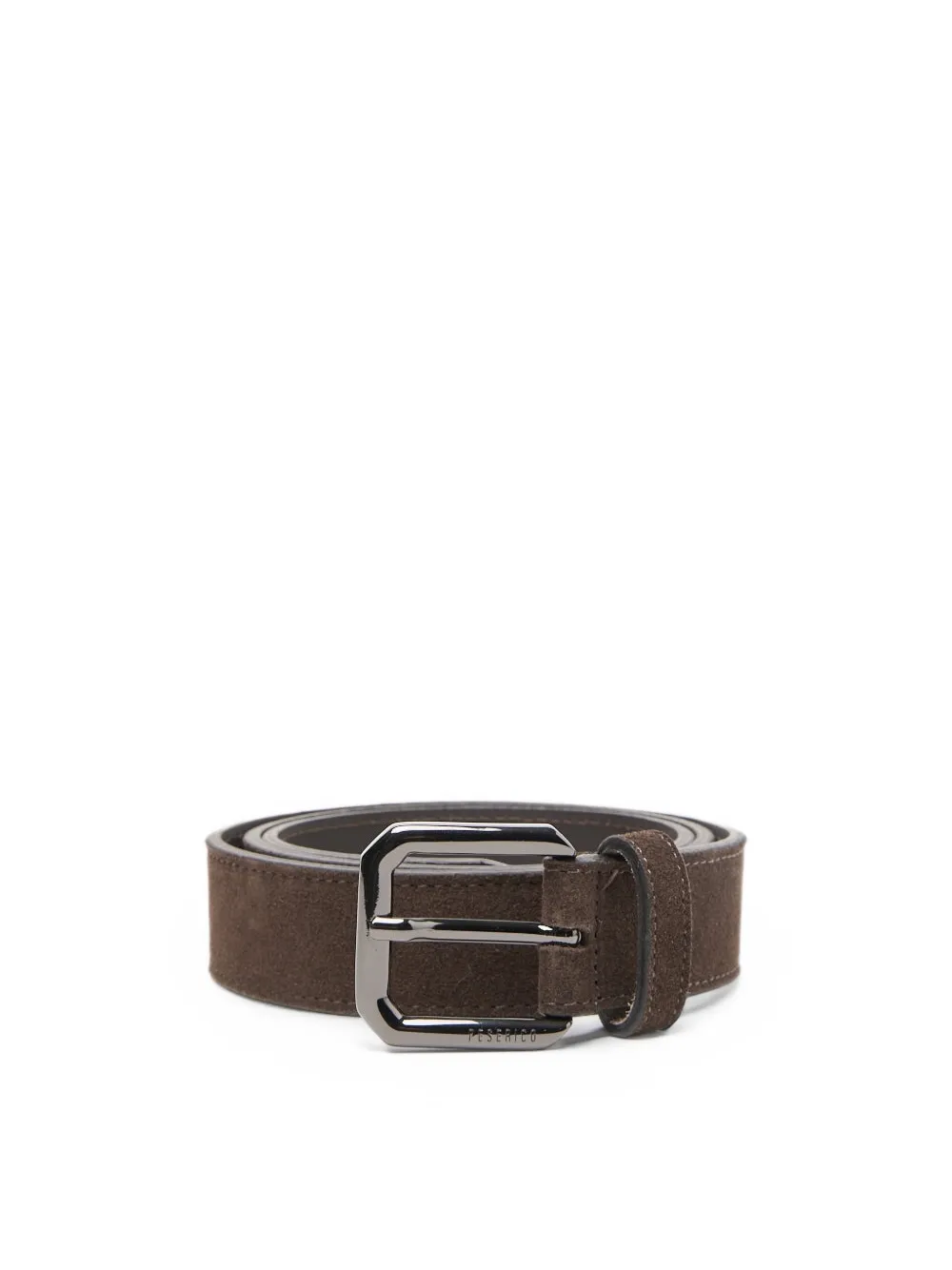 Peserico suede buckle-fastening belt Bruin