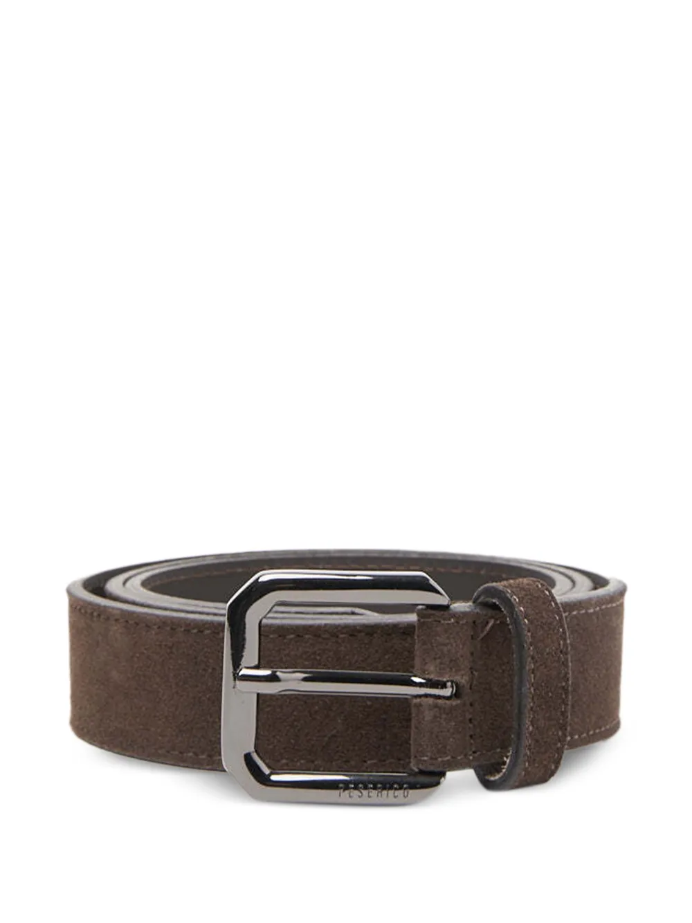 Peserico suede buckle-fastening belt Bruin