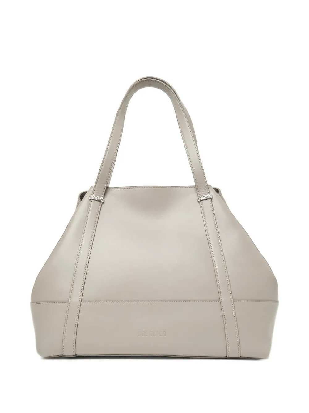 Peserico Itinera leather tote bag Beige