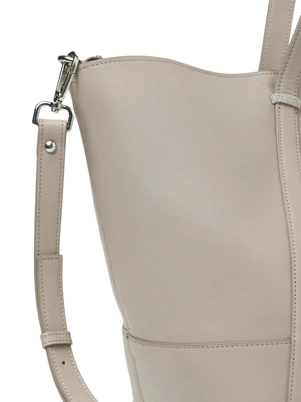 Peserico Itinera leather tote bag Beige