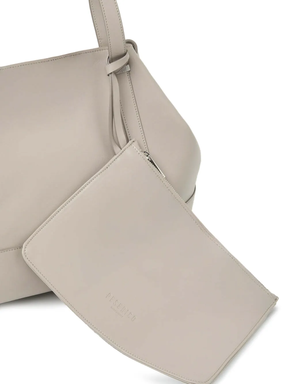Peserico Itinera leather tote bag Beige