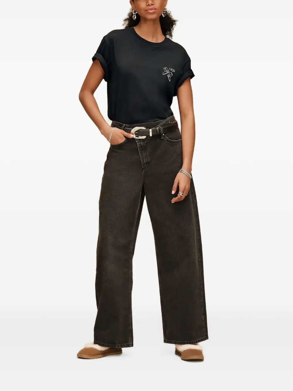 UGG Klassiek T-shirt Zwart