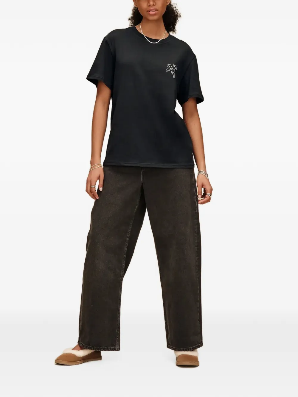UGG Klassiek T-shirt Zwart