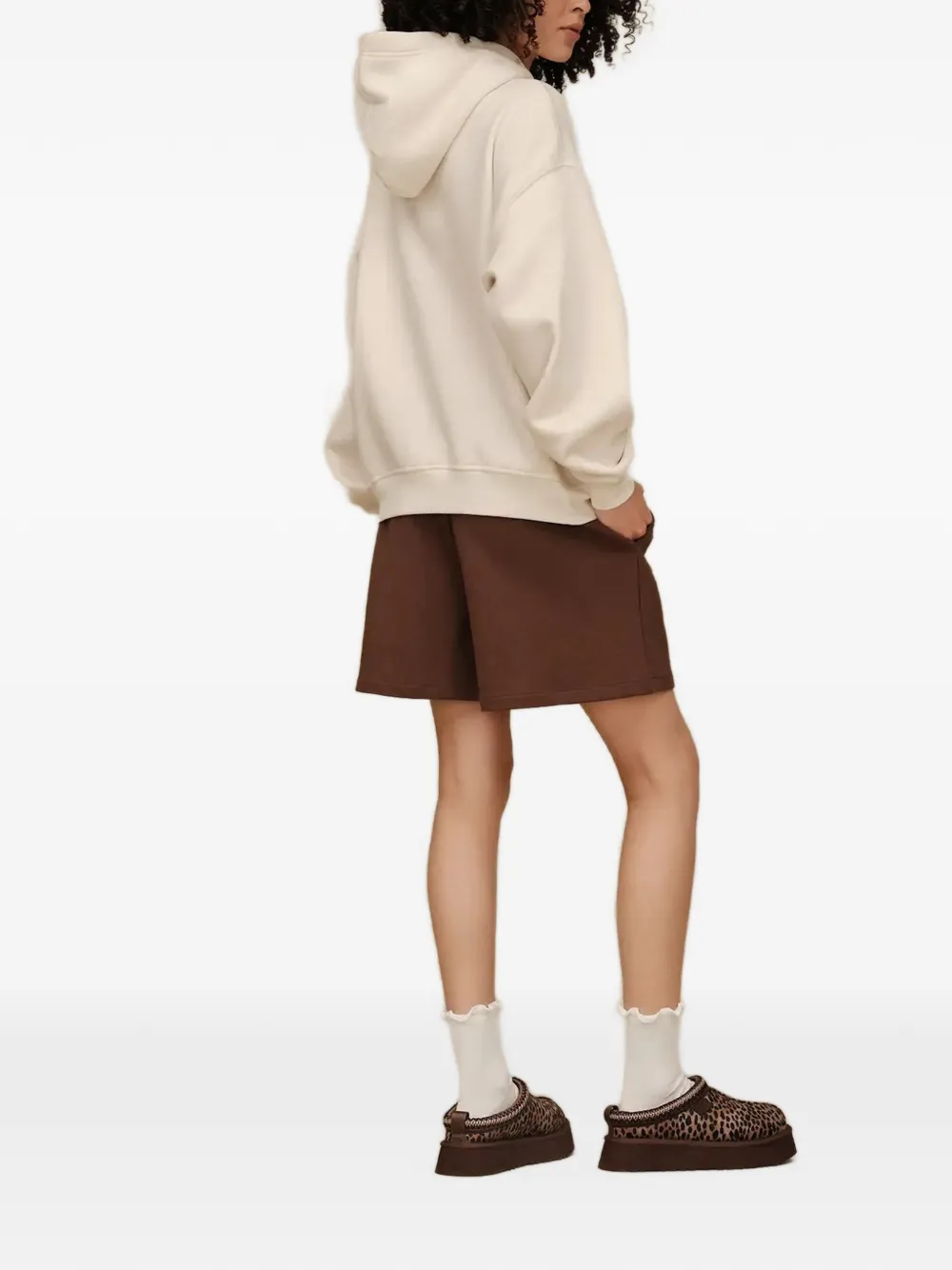 UGG logo-patch hoodie Beige