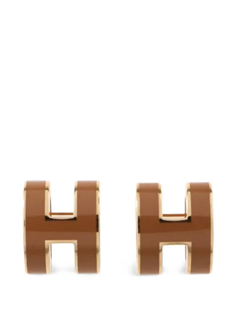 Hermès Pre-Owned Mini Pop H enamel earrings