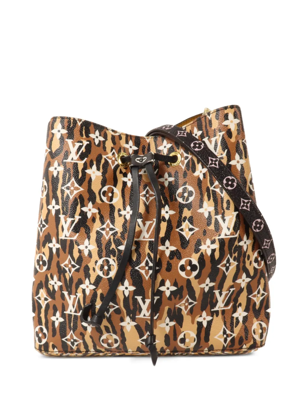 Louis Vuitton Pre-Owned MM Monogram Jungle NeoNoe shoulder bag - Braun
