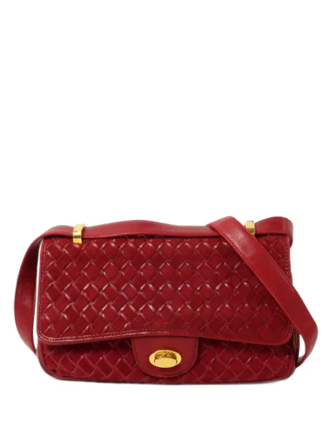 Bally Vintage woven turn-lock shoulder bag