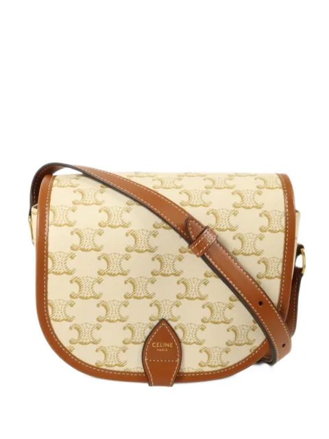 Celine Pre-Owned medium Folco Triomphe canvas crossbody bag