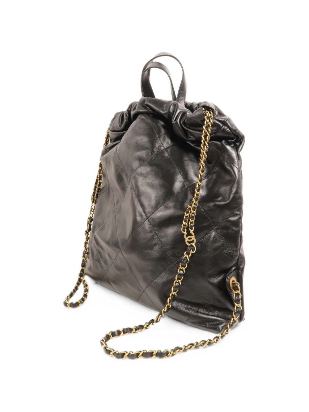 CHANEL Pre-Owned 22 quilted backpack Zwart