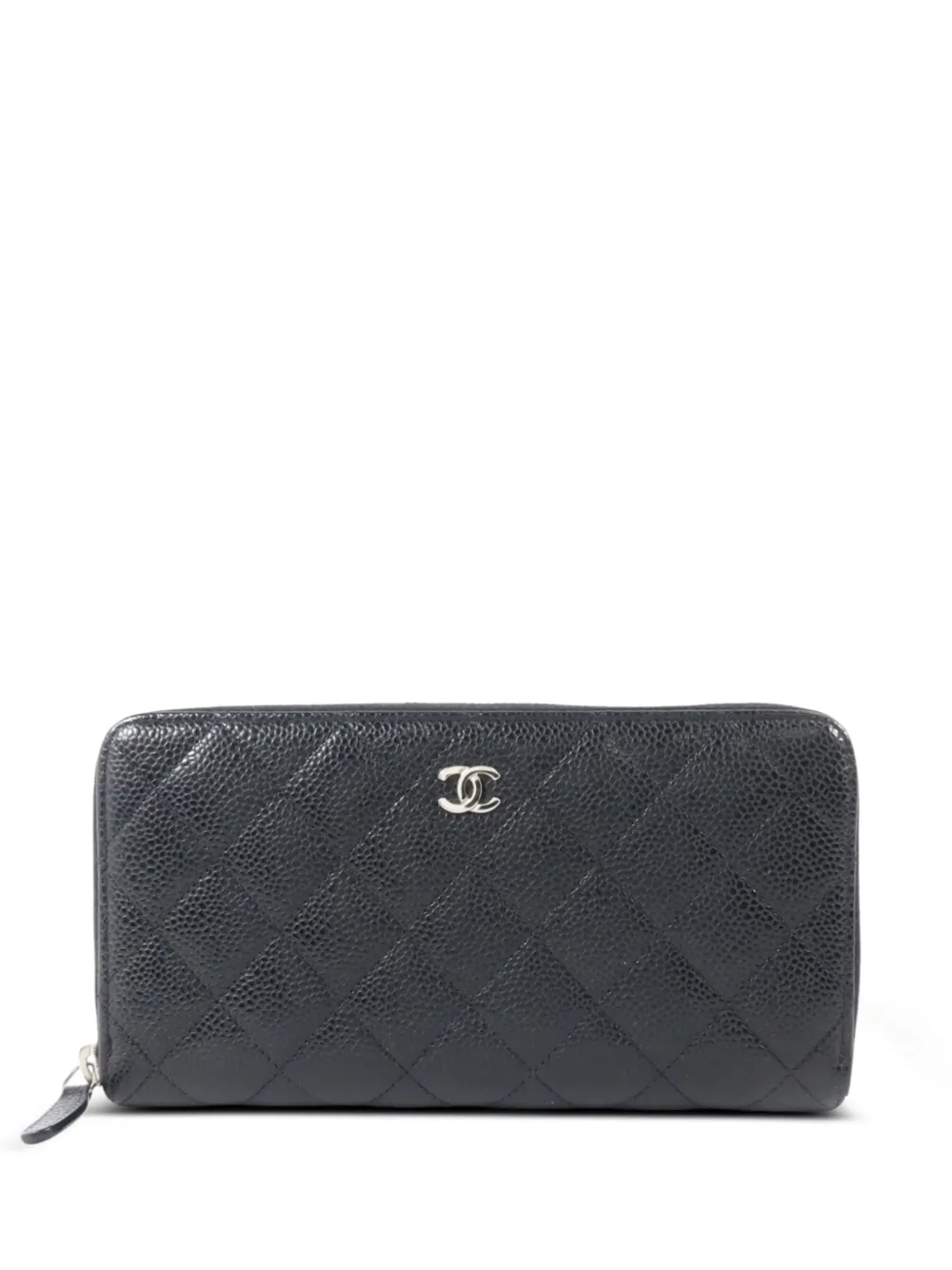 CHANEL Pre-Owned CC quilted zipped wallet - Nero