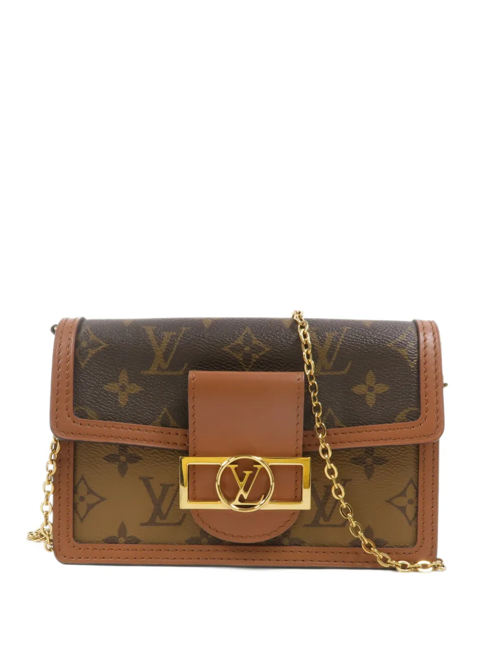 Louis Vuitton Pre-Owned Dauphine Reverse Monogram Canvas clutch bag - Braun