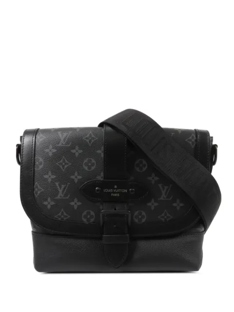 Louis Vuitton Pre-Owned Monogram Eclipse Saumur messenger bag