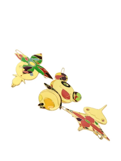 Louis Vuitton Pre-Owned x Takashi Murakami enamel hair clip (set of three)