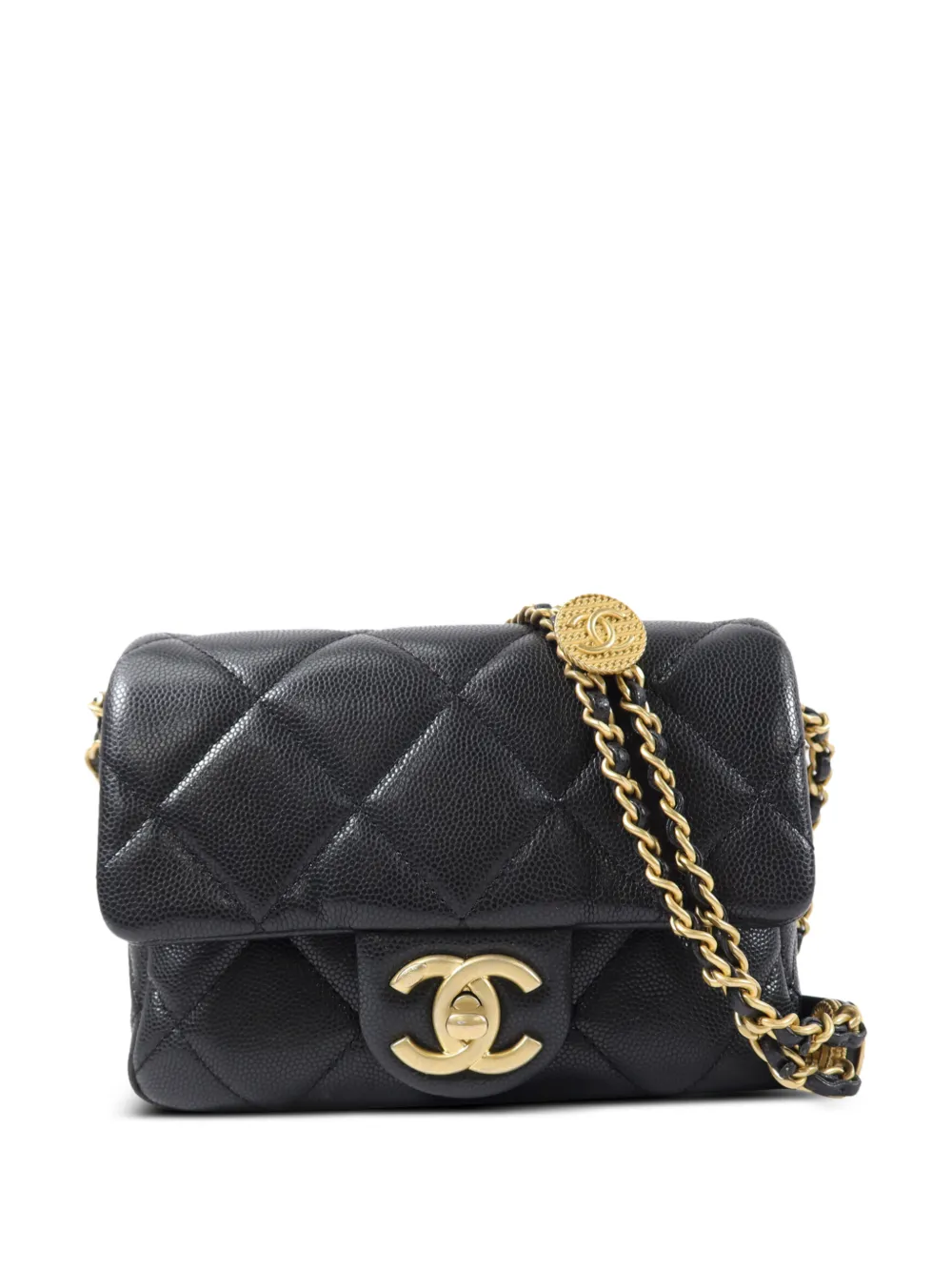 CHANEL Pre-Owned mini CC turn-lock shoulder bag - Schwarz