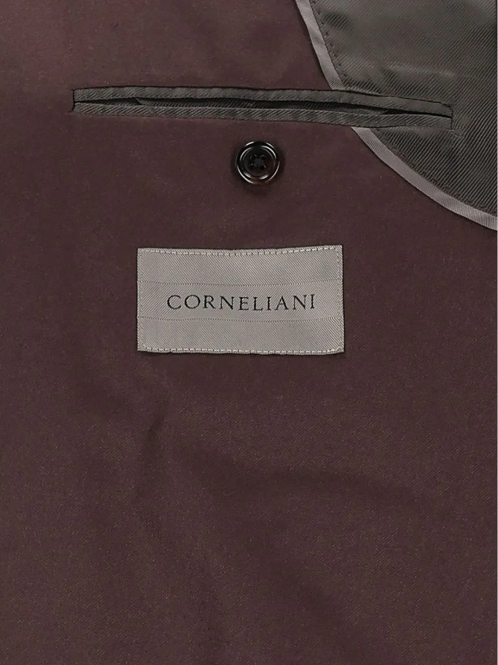 Corneliani double-breasted wool suit Bruin