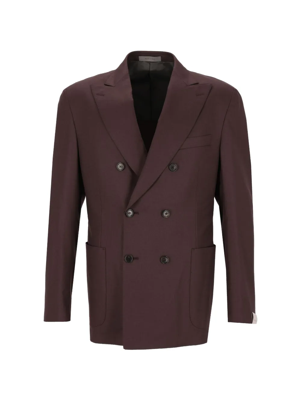 Corneliani double-breasted wool suit - Braun