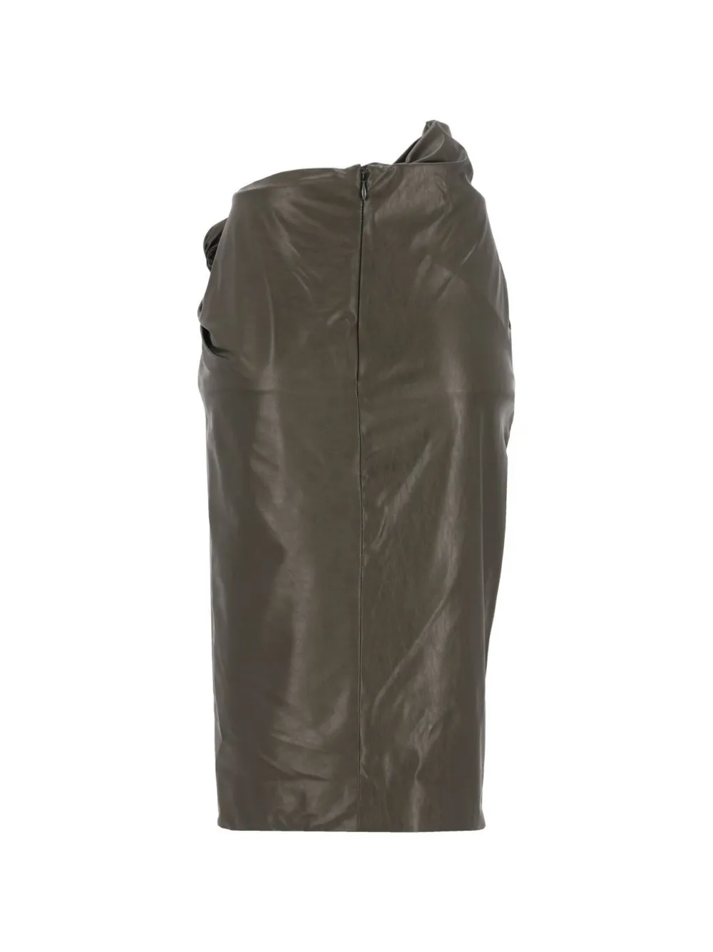 Diesel draped pencil skirt with split Groen