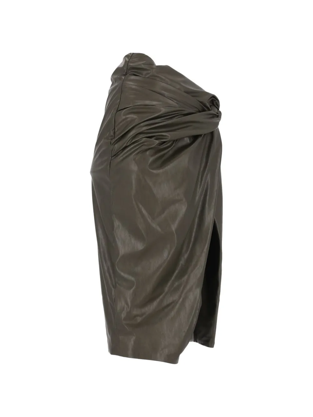 Diesel draped pencil skirt with split Groen