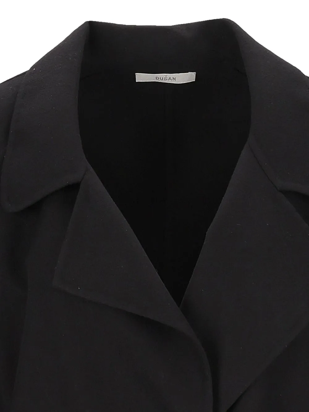 Dusan oversized belted coat Zwart