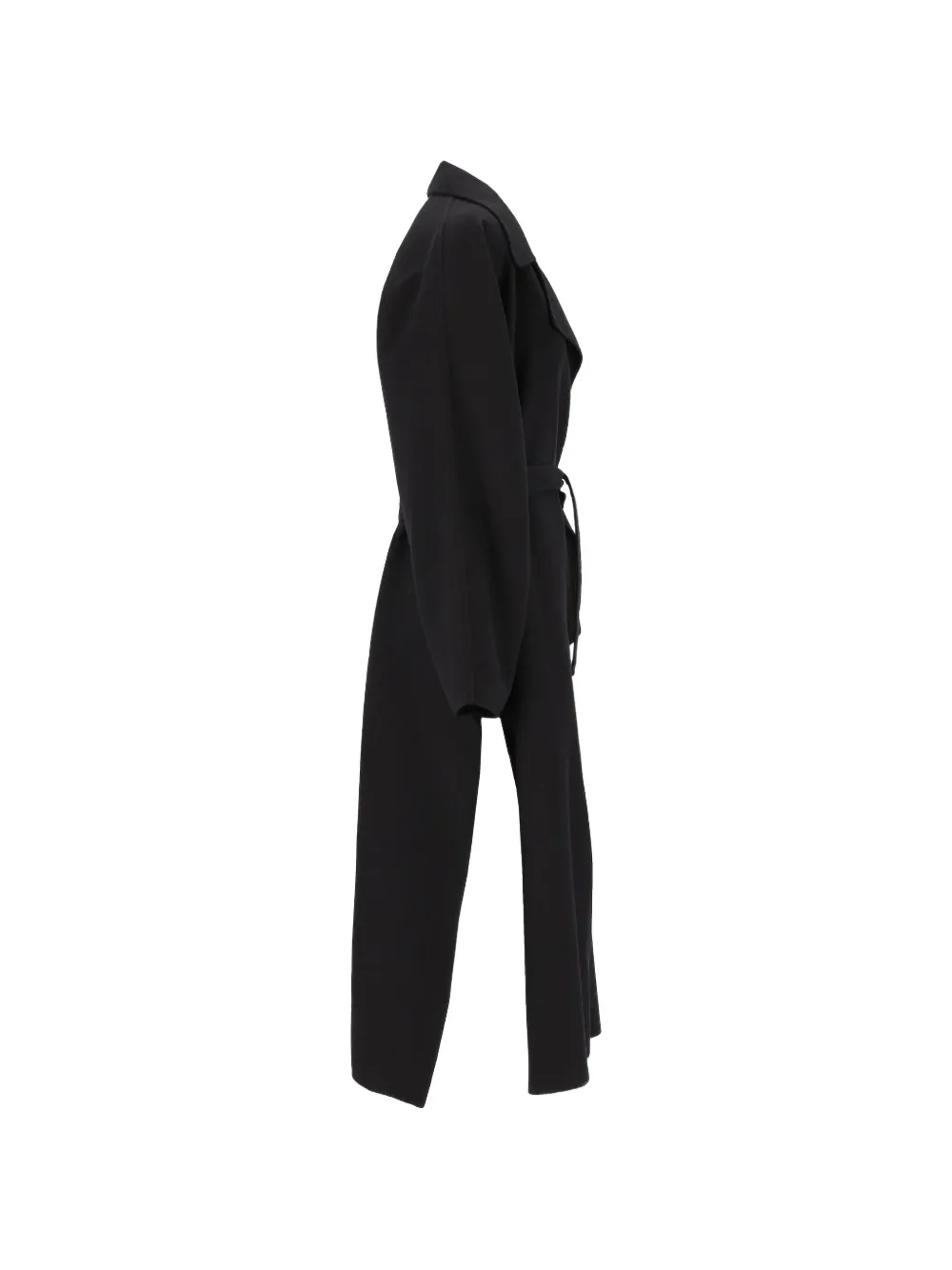 Dusan oversized belted coat Zwart
