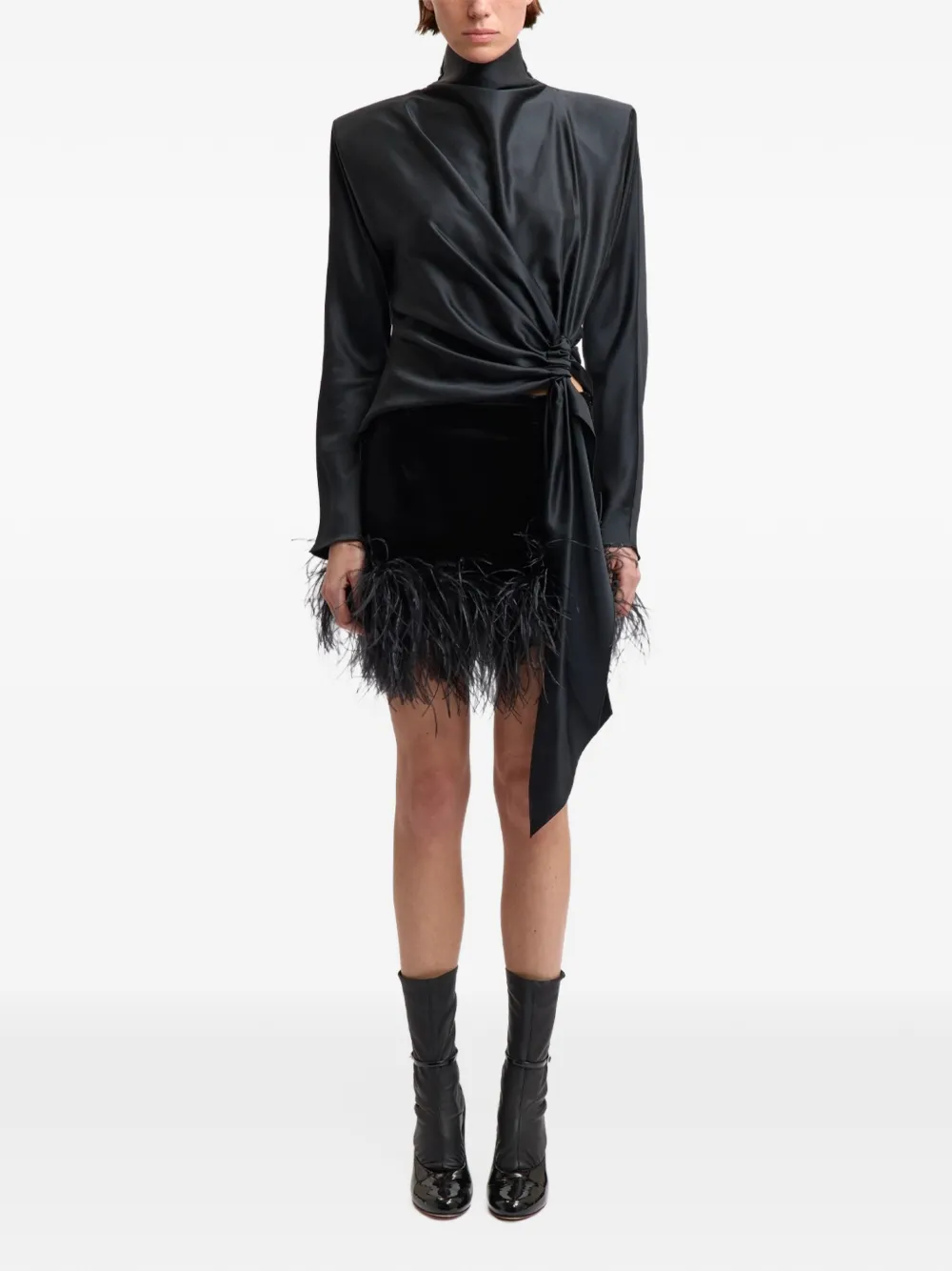 16Arlington Giaci mini skirt Zwart