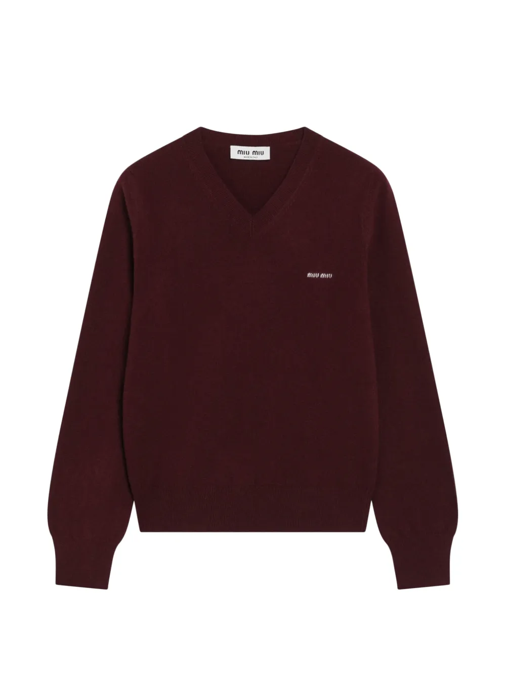 Miu Miu Cardigan mit V-Ausschnitt - Rot