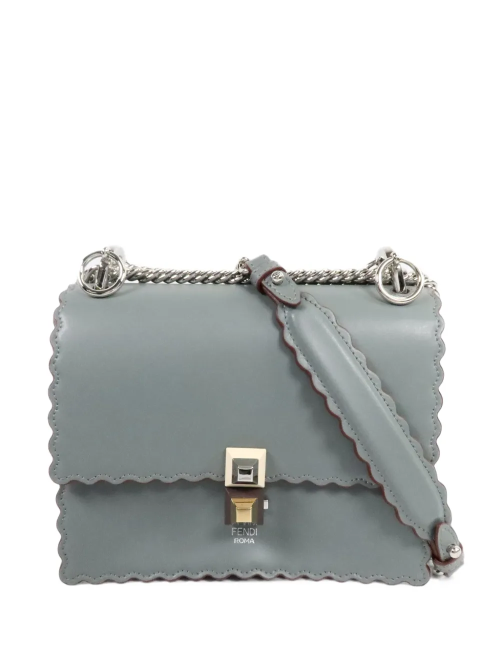 Fendi Pre-Owned Small Kan I scalloped shoulder bag - Blau