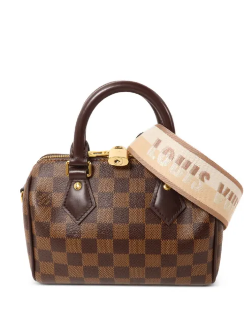 Louis Vuitton Pre-Owned 20 Speedy Bandoulière Damier Ébène tote bag
