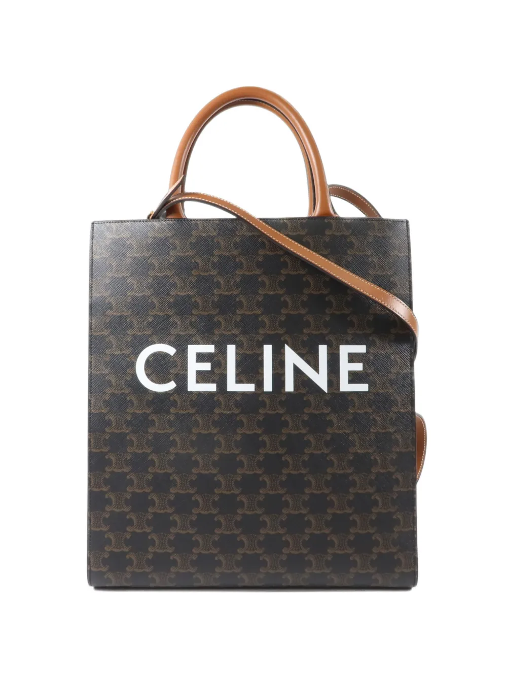 Celine Pre-Owned small Cabas Triomphe tote bag - Braun