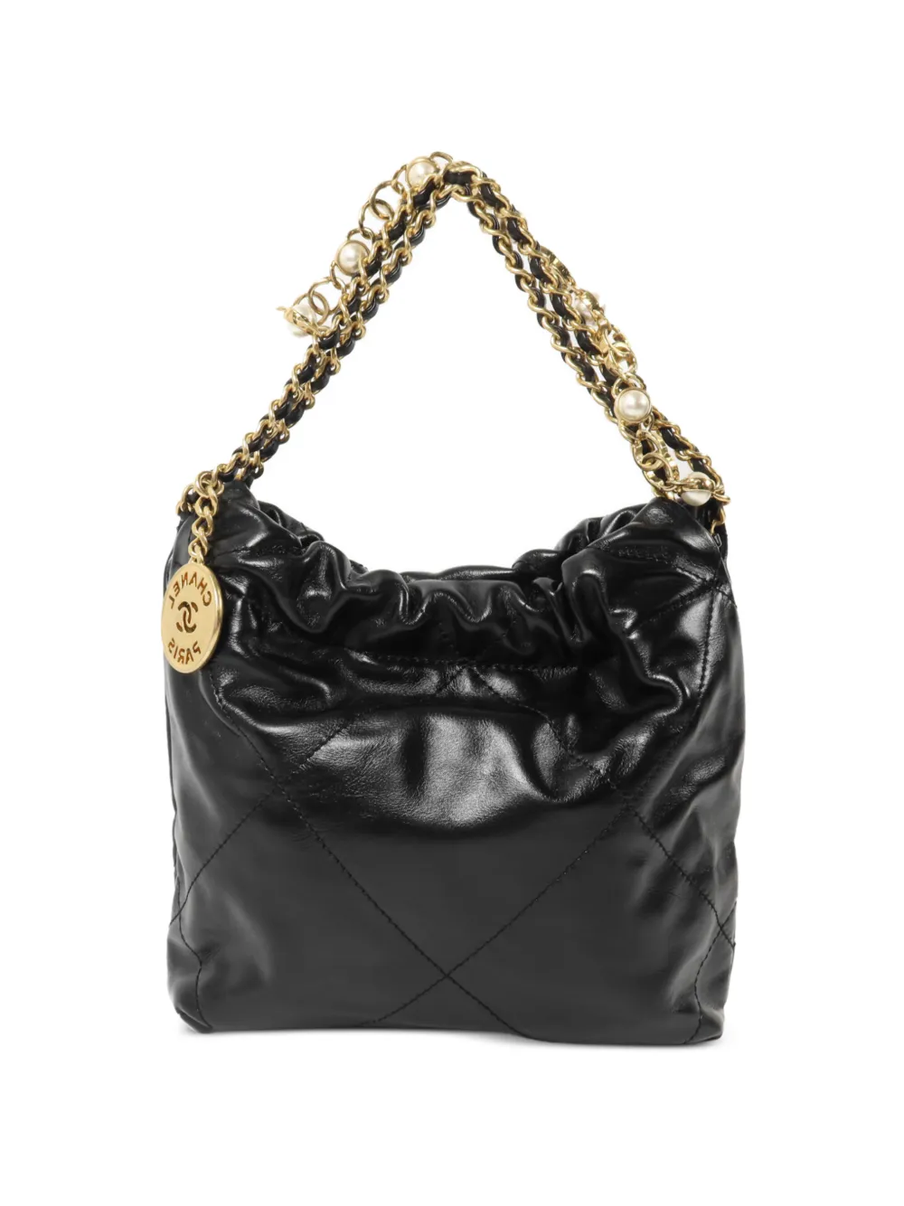 CHANEL Pre-Owned mini 22 chain-strap tote bag Zwart