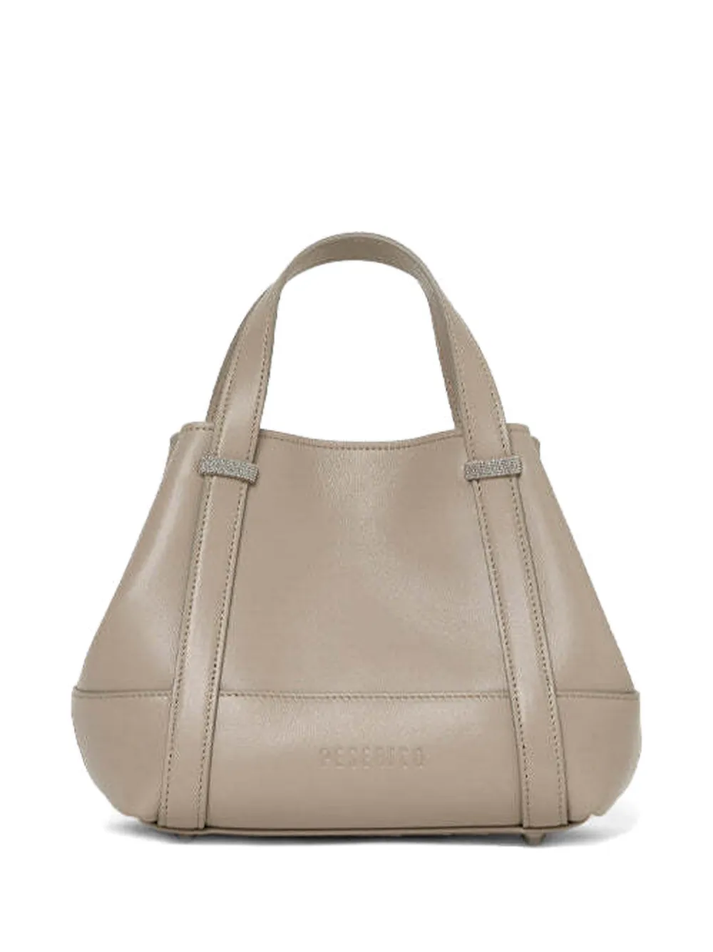 Peserico mini Itinera leather tote bag Beige
