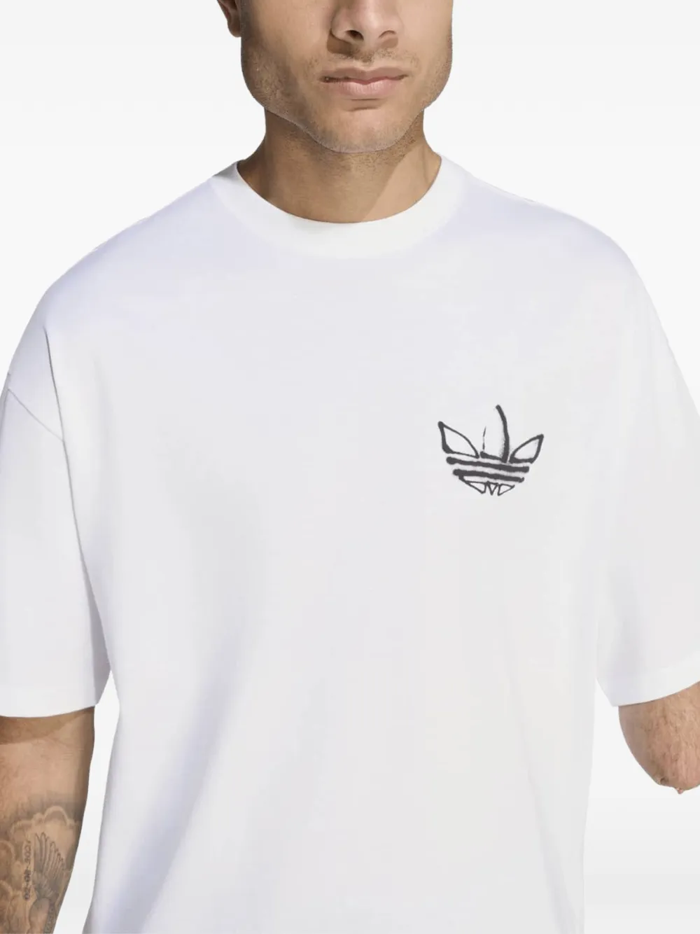 adidas T-shirt powder tongue Wit