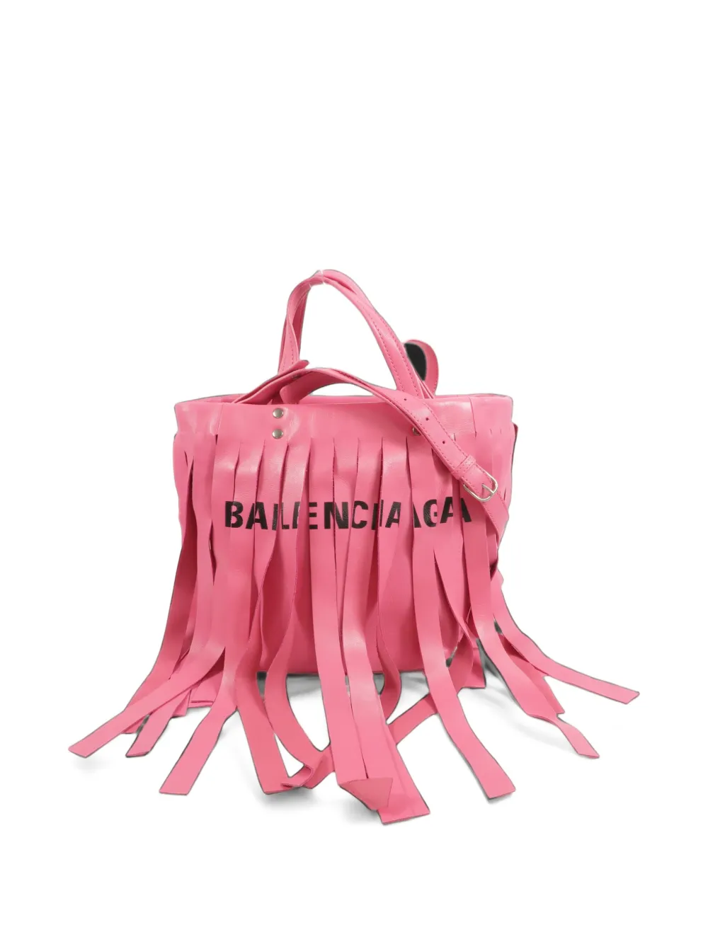 Balenciaga Pre-Owned Fringe Laundry Cabas tote bag Roze