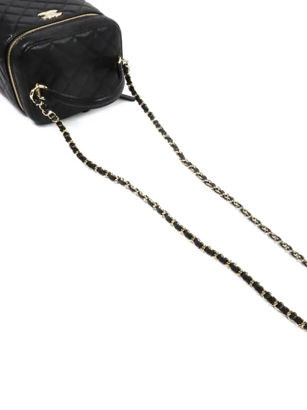 CHANEL Pre-Owned ココマーク バニティ コスメポーチ | ブラック