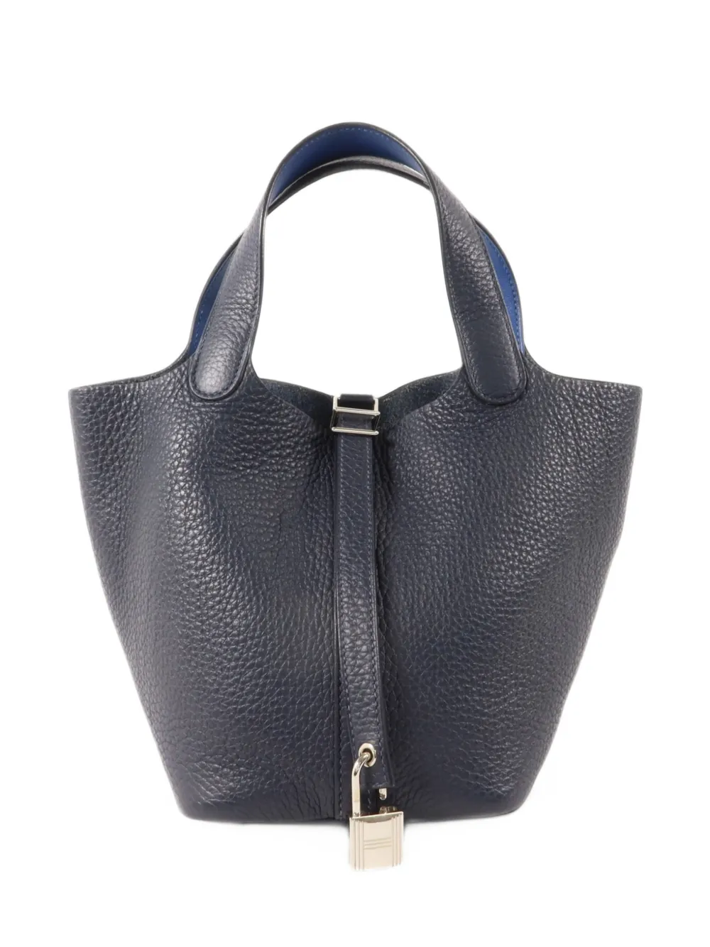 Hermès Pre-Owned 2021 PM Picotin Clemence-leather tote bag - Blau