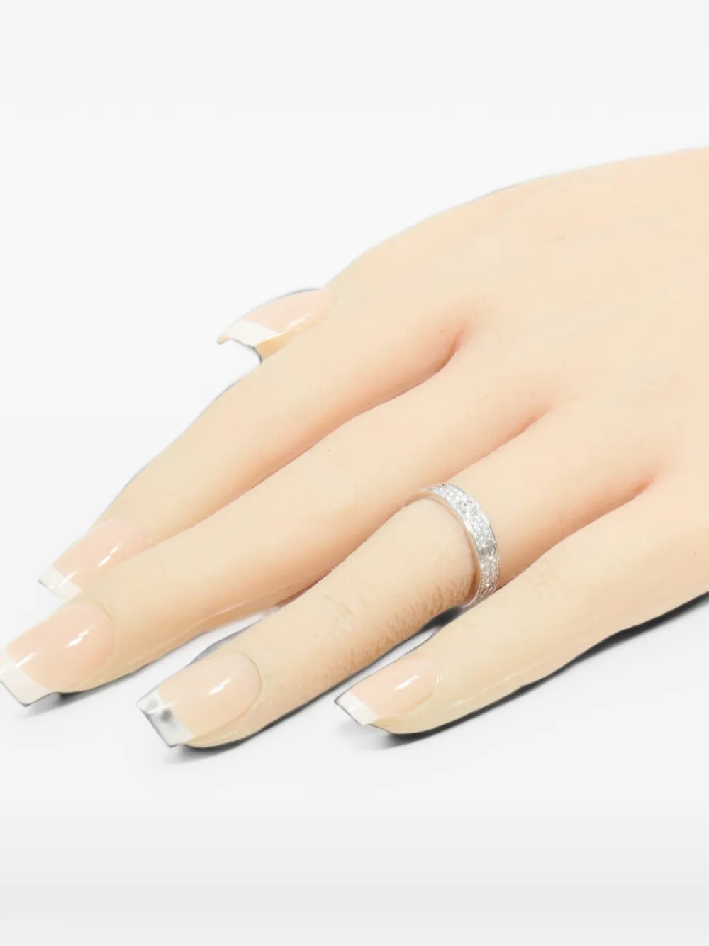 Pre-owned Cartier Love Diamond Ring In 银色