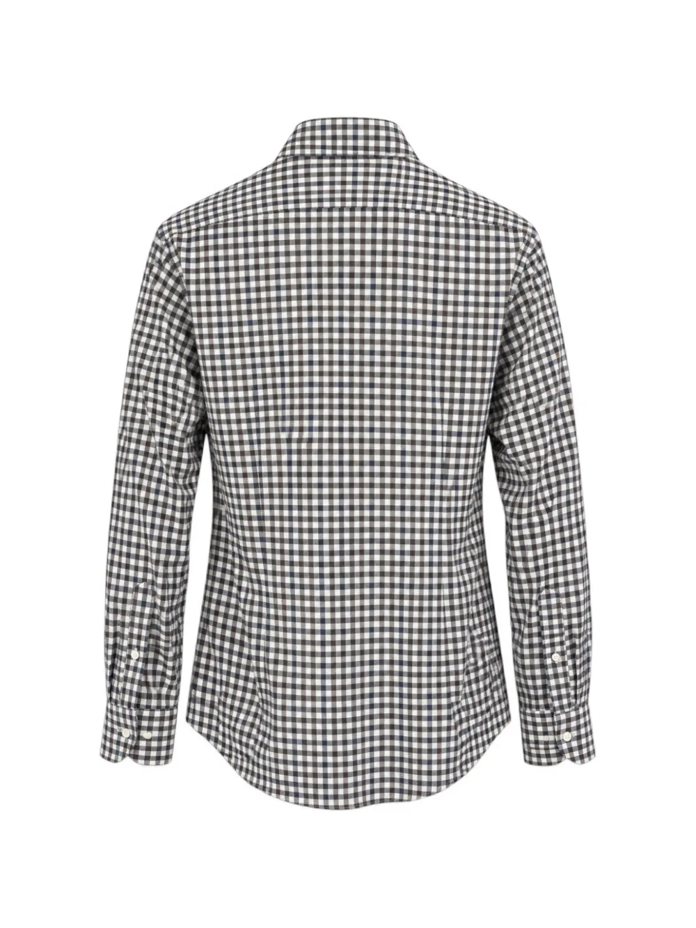 Xacus gingham-check long-sleeve shirt Bruin