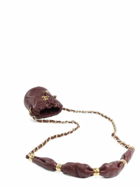 CHANEL Pre-Owned mini CC chain bucket bag