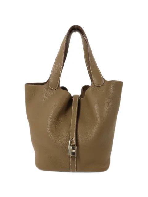 Hermès Pre-Owned 2019 MM Picotin Taurillon Clemence leather tote bag