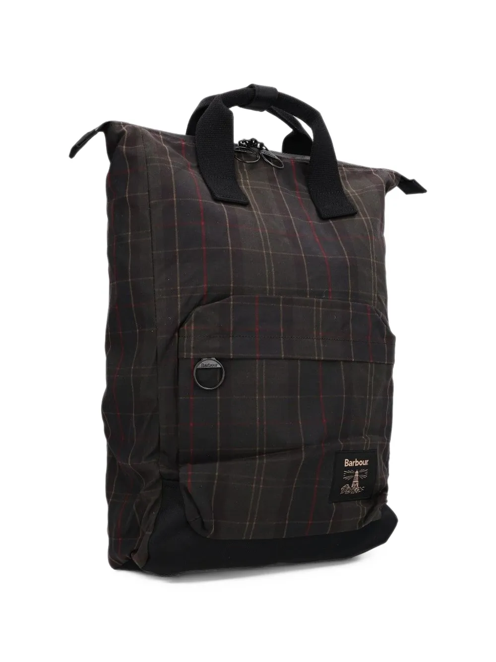Barbour Field Tartan backpack Zwart