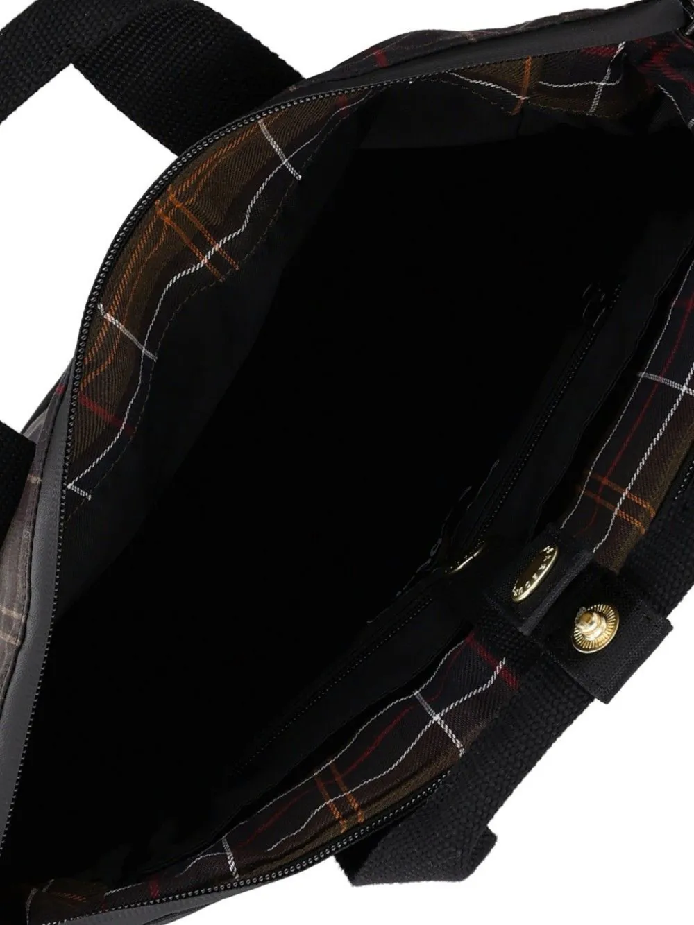 Barbour Field Tartan backpack Zwart