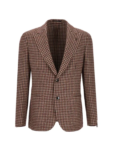 Gabriele Pasini houndstooth-pattern peak-lapel blazer
