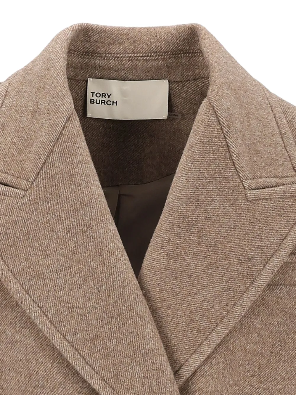 Tory Burch double breasted wool coat Beige